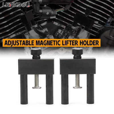 Soportes elevadores magnéticos ajustables para Harley Sportster Dyna Road Glides King Foto 1 de 4