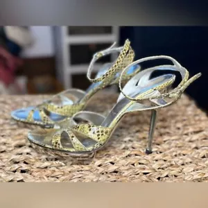 Dolce & Gabbana Green Snakeskin 38 - Picture 1 of 12