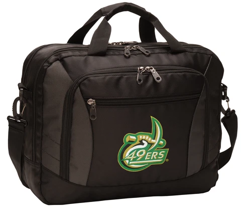 UNC Charlotte Laptop Bag UNCC 49ers Computer Bags Messenger LOADED With POCKETS! Cover