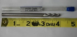 GARR TOOL Drill Bit 1/4x4x1" 730M 44080 Series Solid Carbide - Picture 1 of 2