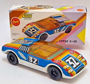 PAYVA LOTUS PILOTA CLAY RAGAZZONI FRICTION ELF TIN TOY VINTAGE '70 NEW IN BOX - Picture 1 of 11