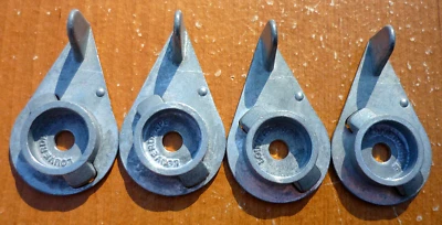 (QTY 4) Кронштейны Levolor LouverDrape Zirlon Vertical Blind Thumb Lock - Изображение 1 из 4