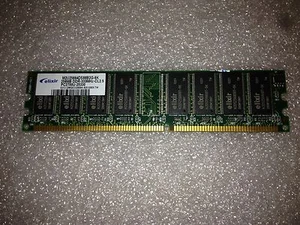 Elixir M2U25664DS88B2G-6K 256MB PC2700 333MHz CL2.5 184-Pin DDR Memory - Picture 1 of 1