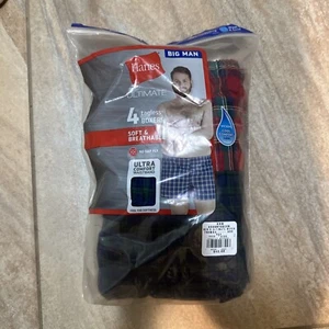 Hanes Men's Ultimate Big Man Cool Comfort Boxer 4-Pack 48-50 waist - Picture 1 of 3