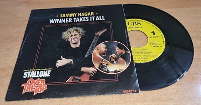 SAMMY HAGAR Winner takes it all 7" SPAIN PROMO SINGLE VINYL VERY RARE VAN HALEN - Image 1 of 3