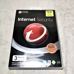 Trend Micro Internet Security (Windows 8/Mac/And/iOS, 3 Devices Protected) NEW - Picture 1 of 2
