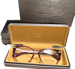 Bvlgari BV 4206B Rose Tone With Gold And Flower Diamonds Eye Glasses NEW - Picture 1 of 10