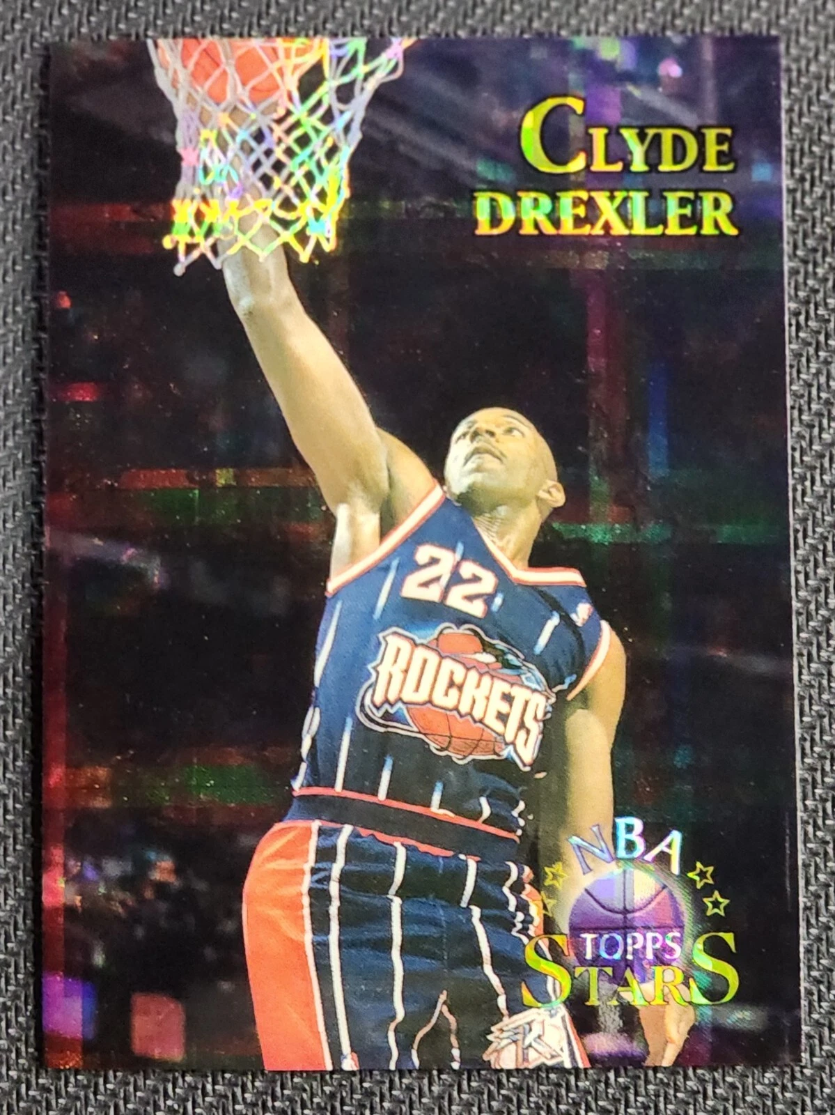 1996-97 Topps NBA Stars Clyde Drexler #14 Finest Atomic Refractor