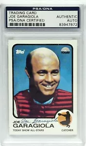 Joe Garagiola Signed 1991 Topps 'Today Show All-Stars' Trading Card PSA - Picture 1 of 4