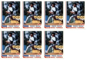(7) 1982 Topps #225 Mike Torrez Boston Red Sox Card Lot - Picture 1 of 2