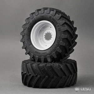 Rear Wheel Tire Metal Hub Spare of LESU 1/14 RC Hydraulic Tractor AOUE1050 Truck - Picture 1 of 5