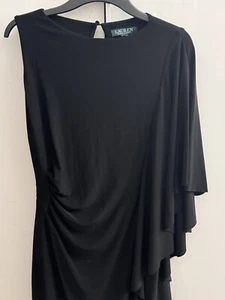NEUw Orig RALPH LAUREN KLEID 8 38 40 Schwarz Abendkleid Cocktail Jersey One Shou - Bild 1 von 5