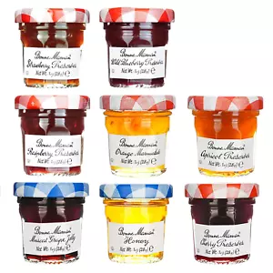 Assorted Preserves - Strawberry, Apricot, Raspberry, Orange, Cherry, Honey, Grap - Picture 1 of 12