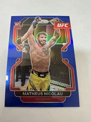 2022 Prizm UFC Matheus Nicolau Rookie Blue /199 #168 - Image 1 of 2