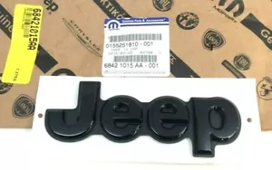 2018 2019 2020 Jeep Compass rear liftgate hatch black Nameplate Emblem new OEM - Picture 1 of 4