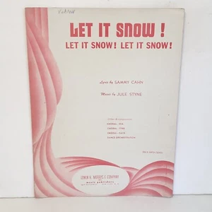 Vintage 1945 Let It Snow Let it Snow Let It Snow Noten von Jule Styne - Bild 1 von 11