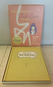 VTG Our Babys First Seven Years Record Book Of Birth Growth & Development 1958 - Picture 1 of 12