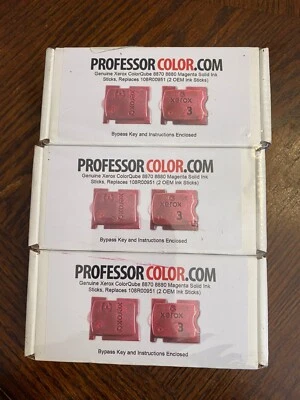 Xerox 8870/8880series108R00953Cartridge Color Qube Red Set Of 3 - Image 1 of 2