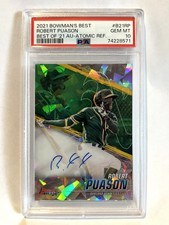 2021 Bowman's Best 17/25 Robert Puason Atomic Refractor Prospect RC Autograph