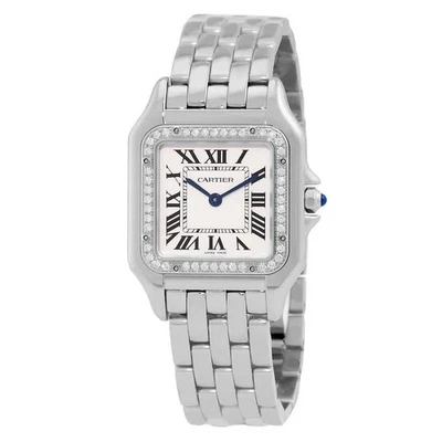 Cartier Panthère Medium Model Diamond Silver Dial Watch W4PN0018 - Image 1 of 3