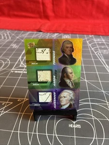 2021 Pieces Of The Past Jefferson Burr Hamilton Authentic Relic Card Very Rare!! - Bild 1 von 6