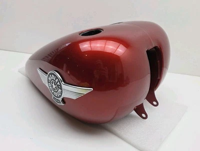 Harley Davidson FLST Softail Fat Boy 05 tanque de gasolina brasa rojo sol glo Foto 1 de 4