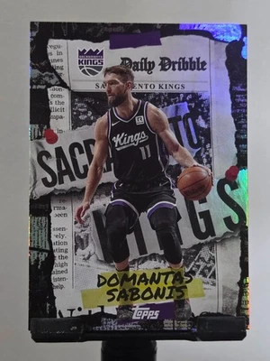 Domantas Sabonis 2025-26 Topps The Daily Dribble SP Insert Kings Q0014 - Image 1 of 2