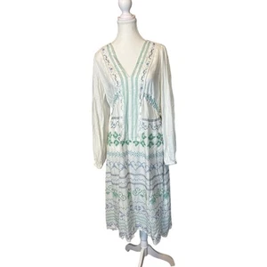 APNY | Bauern-Midikleid mit weißer Stickerei | Medium - Bild 1 von 17