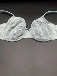 Bügel-BH Größe 42 DD hellblau modern Spitze vollflächig - Bild 1 von 16