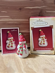 Hallmark Keepsake Ornament – A Happy Little Snowman (2005) – PR3570 – Vintage - Picture 1 of 7
