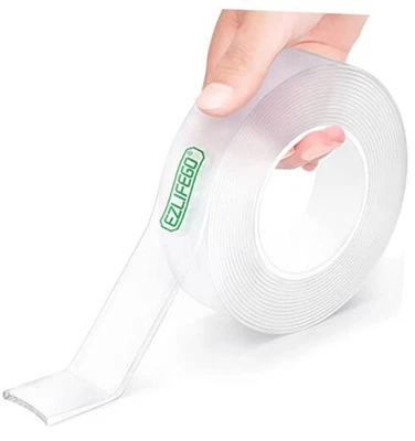  Cinta de doble cara resistente (extra grande 16,5 pies), nano adhesivo 16,5 pies Foto 1 de 4