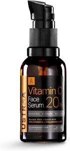 Ustraa 20% Vitamin C Face Serum Dermatologically Tested, with Hyaluronic Acid... - Picture 1 of 12