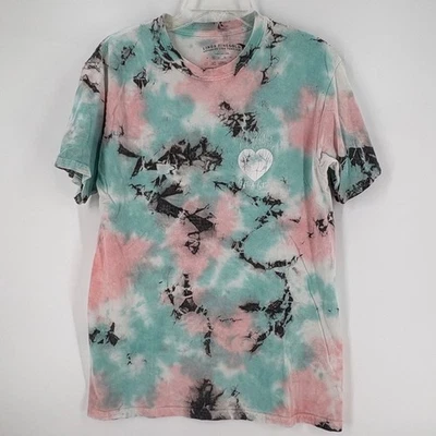 Linda Finegold Tee Shirt Heart Flames Graphic Get A Grip Ass holes Live Forever - Image 1 of 4