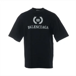 Balenciaga 19-year Cotton T-shirt XS Men's Black 556148 BB logo - Picture 1 of 10