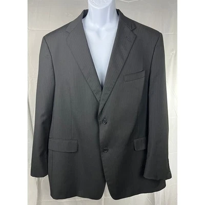 Vtg 90s Daniel Cremieux x Loro Piana Pinstripe Union Made Blazer 48R - Image 1 of 4