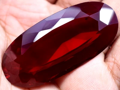 Natural 168.60 Ct Blood Red Ruby Mozambique GGL Certified Loose Gemstone - Image 1 of 4