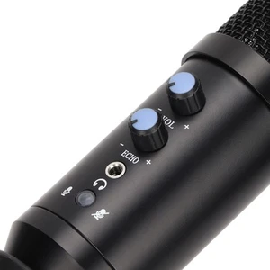 E102 Usb Mic 192Khz/24Bit Computer Condenser Mic With Tripod Stand For Windo BUU - Afbeelding 1 van 12
