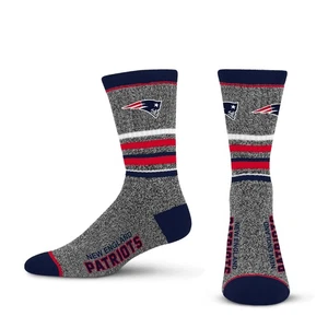 Herren NFL New England Patriots 5 Sterne Crew Socke Marmor Grau Large - Bild 1 von 2