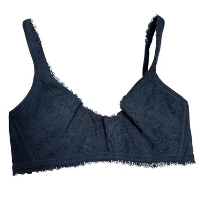 Sujetador Victoria's Secret Negro Encaje Sin Alambres Mediano M Lencería Íntima Foto 1 de 4