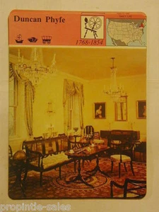 Story of America ~ DUNCAN PHYFE ~ Photo card 07.05 home school aid - Picture 1 of 1