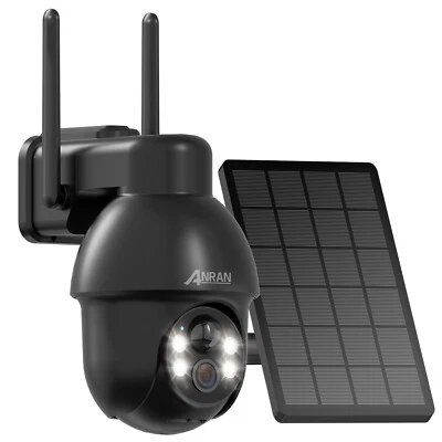 ANRAN 2K Wireless Solar Security Camera Outdoor Battery Powered,2-Way Audio IP66 - Image 1 of 4