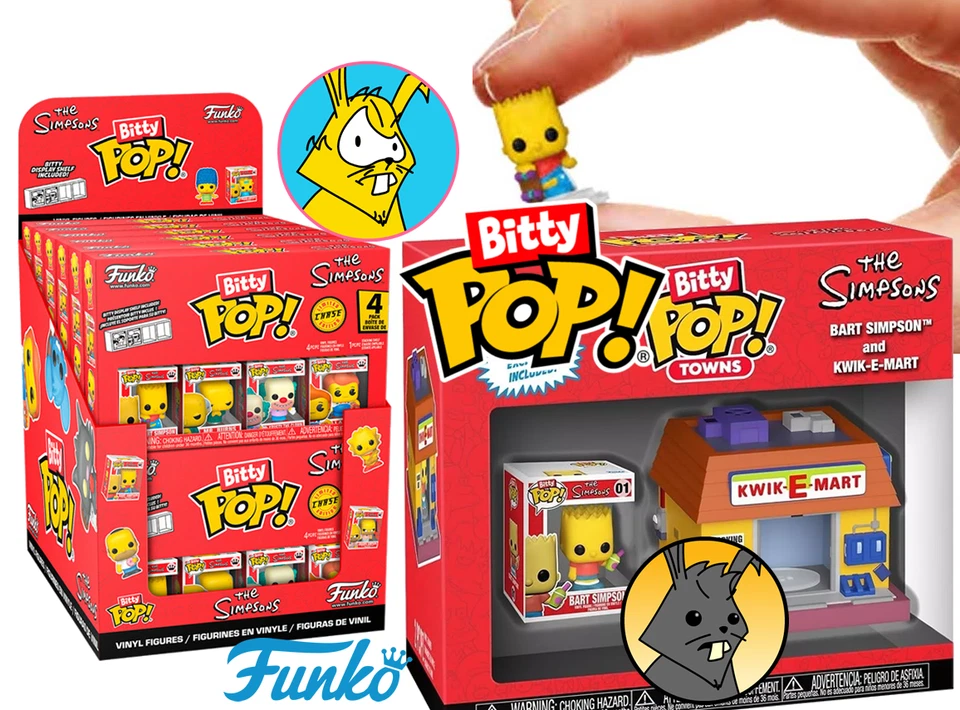 The Simpsons - Bitty Pop! Assorted - Pick and Choose - Funko Springfield - Image 1 of 1