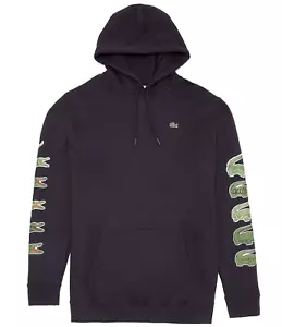 Lacoste Hoodie Sweatshirt Crocodile Graphic Men's SZ 2XL-Tall Navy Blue $205 - Picture 1 of 2