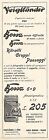 W2110 Voigtlander - Massager Photographic Bessa - Advertising Of 1930 - Advert