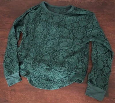 Camisa verde manga larga Art Class para niñas con cami encaje floral talla M, L, XL Foto 1 de 2