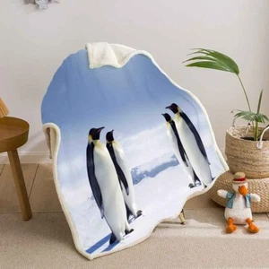 Sofá de picnic sofá sofá sofá de picnic de felpa cálida con poder de guerra de pingüinos antárticos - Imagen 1 de 6