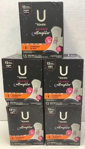 U By Kotex Balance Ultra-Thin Pads W/ Wings, Overnight, 65 Count, Free Shipping! - Picture 1 of 6