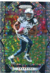 2017 PRIZMS DISCO SP TRAVIS BENJAMIN LOS ANGELES CHARGERS PRIZM PARALLELS - D106 - Picture 1 of 2