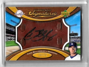 CHAD BILLINGSLEY 2007 UD SWEET SPOT FIRMAS CERTIFICADO AUTÓGRAFO EN GUANTE #/75 - Imagen 1 de 1