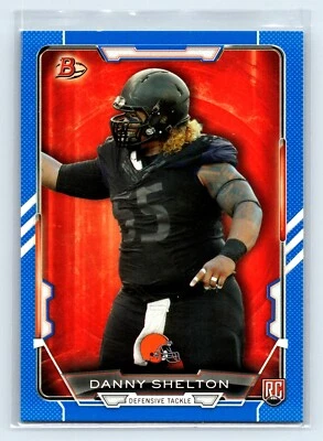2015 Bowman Rainbow Blue Cleveland Browns Football Card #R12 Danny Shelton /499 - Image 1 of 2